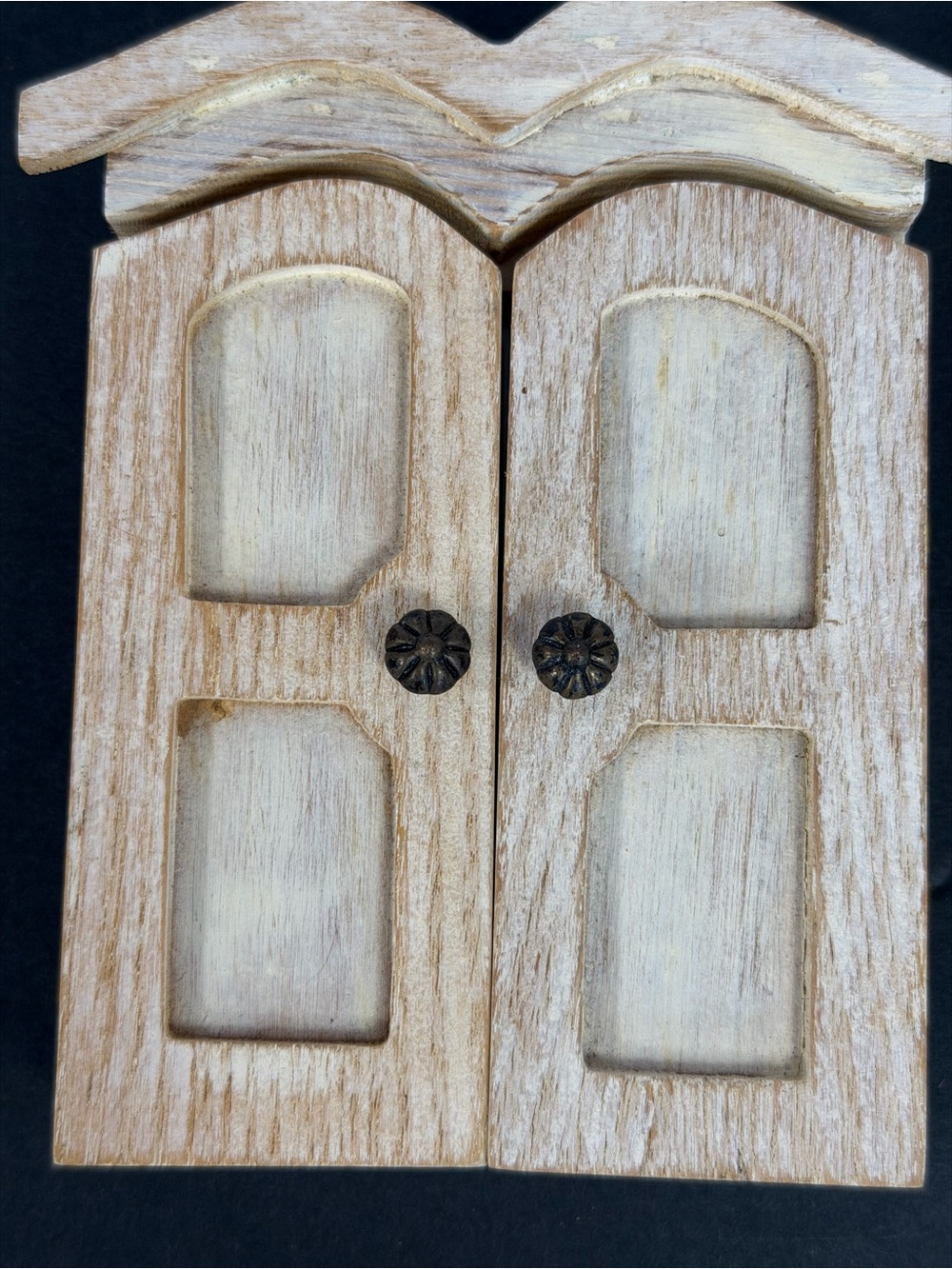 Dennis East Wardrobe Closet Style Wood Photo Frame Picture Frame W/ Doors Set 2 - Picture 7 of 15